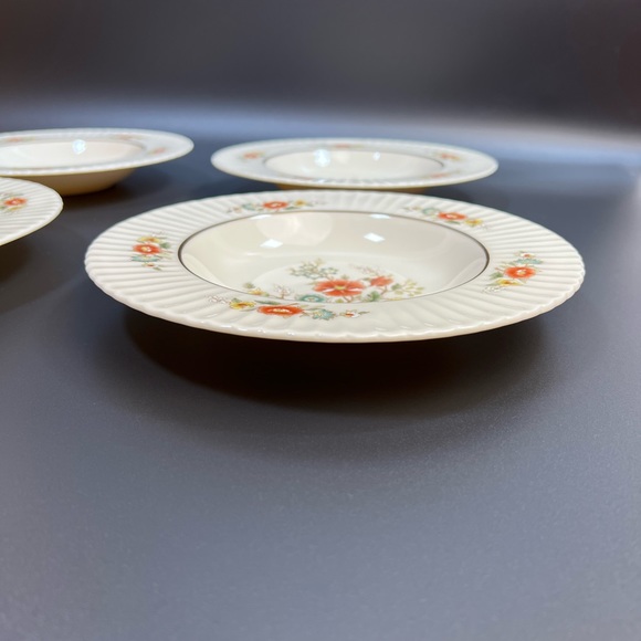 LENOX  Temple Blossom Rim Soup Bowl Set of Four - Picture 8 of 11
